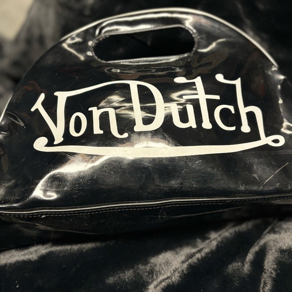 Von Dutch Handbags - Von Dutch Black Vintage Bag with Stylish Branding